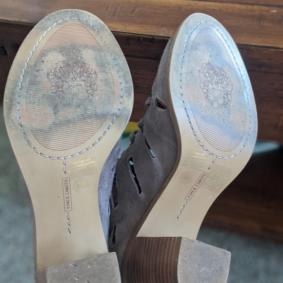 Suade open toe booties - Picture 4 of 4